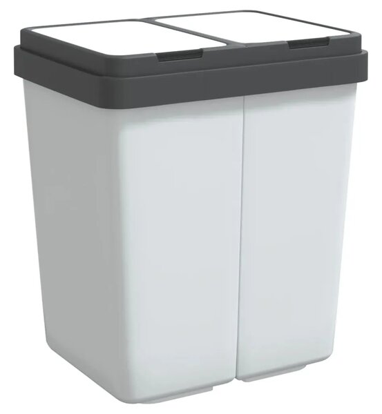 Dvostruka kanta bijela 2 x 25 L - Bijela 1 Bijela