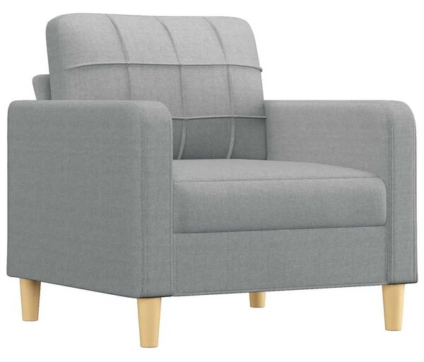 Fotelja svjetlosiva 60 cm od tkanine - Svjetlosiva 60 cm Svjetlosiva 60 cm