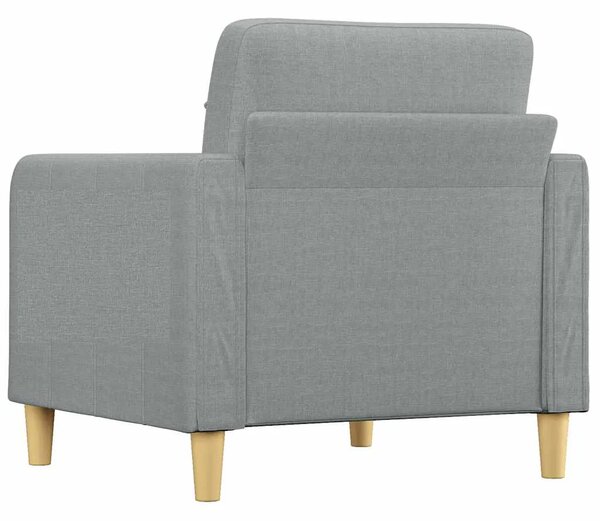 Fotelja svjetlosiva 60 cm od tkanine - Svjetlosiva 60 cm Svjetlosiva 60 cm