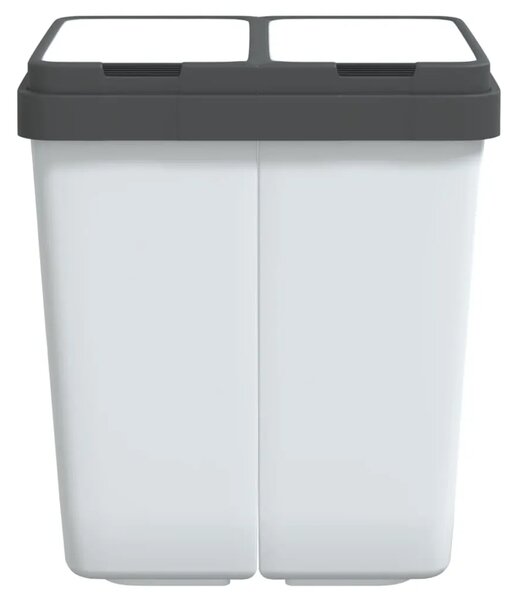 Dvostruka kanta bijela 2 x 25 L - Bijela 1 Bijela