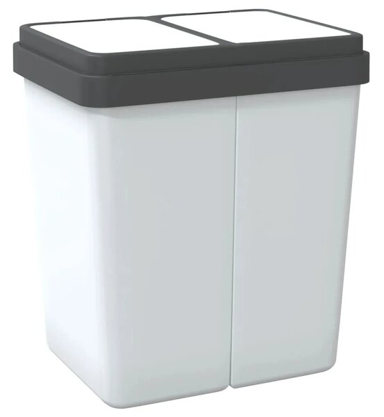 Dvostruka kanta bijela 2 x 25 L - Bijela 1 Bijela