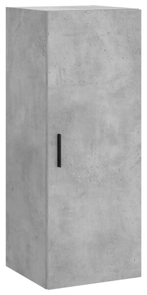 Visoka komoda siva betona 34 5x34x180 cm od konstruiranog drva - Beton siva 1 3 ladice Beton siva