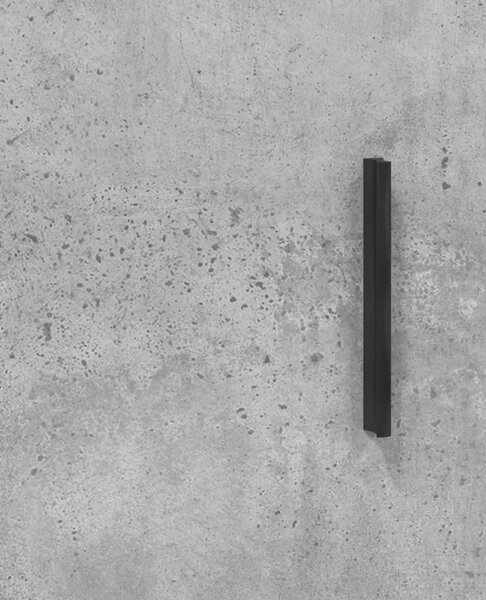 Visoka komoda siva betona 34 5x34x180 cm od konstruiranog drva - Beton siva 1 3 ladice Beton siva