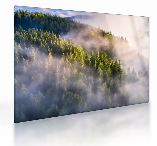 Staklena slika planinskog krajolika (70x50 cm)