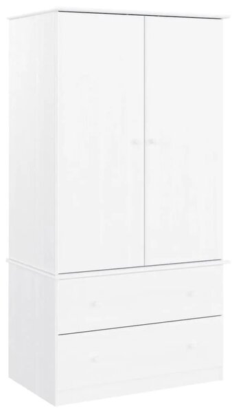 Ormar ALTA bijeli 90 x 55 x 170 cm od masivne borovine - Bijela 1 1 Bijela