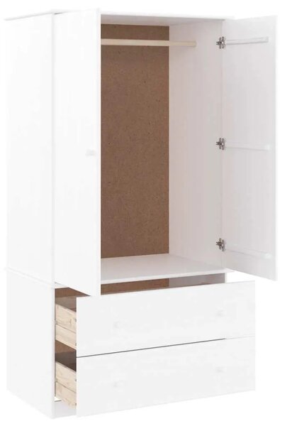 Ormar ALTA bijeli 90 x 55 x 170 cm od masivne borovine - Bijela 1 1 Bijela
