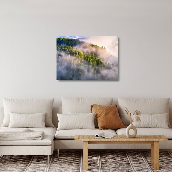 Staklena slika planinskog krajolika (70x50 cm)