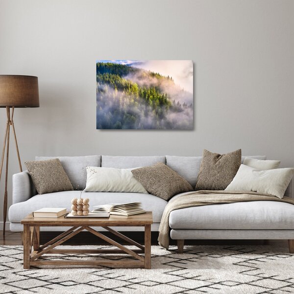 Staklena slika planinskog krajolika (70x50 cm)