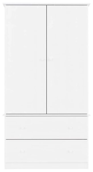 Ormar ALTA bijeli 90 x 55 x 170 cm od masivne borovine - Bijela 1 1 Bijela