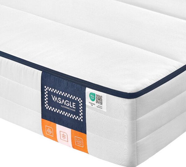 VASAGLE 7-zonski gel memory foam madrac, 90 x 200 x 16 cm, H3