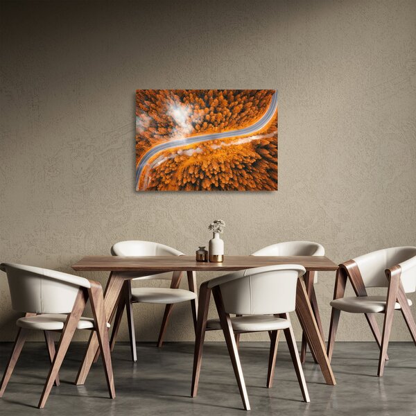 Staklena slika - Planinski put (70x50 cm)