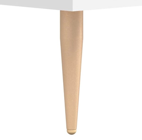 Visoka komoda bijela 69 5x34x180 cm konstruirano drvo - Bijela 1 2 vrata 2 ladice Bijela
