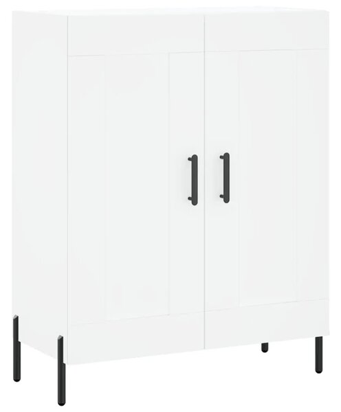 Visoka komoda bijela 69 5x34x180 cm konstruirano drvo - Bijela 1 2 drvena vrata Bijela