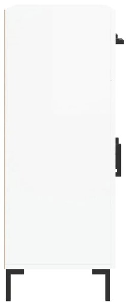 Komoda sjajna bijela 69 5x34x90 cm od konstruiranog drva - Visoko sjajno bijela 1 Visoko sjajno bijela