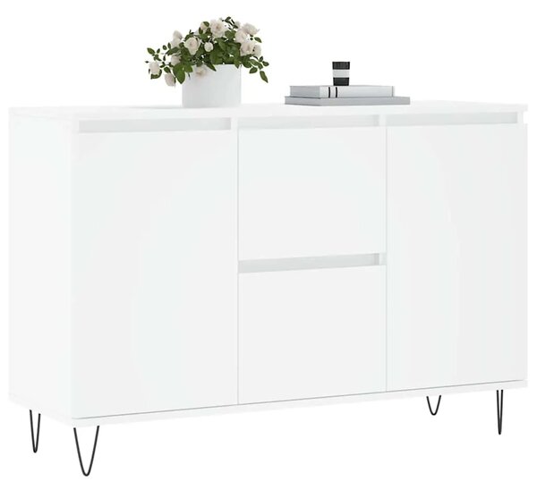 Komoda bijela 101 5x35x70 cm od konstruiranog drva - Bijela 1 Bijela