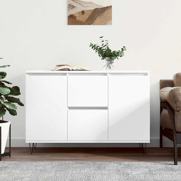 Komoda bijela 101 5x35x70 cm od konstruiranog drva - Bijela 1 Bijela