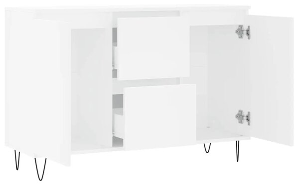 Komoda bijela 101 5x35x70 cm od konstruiranog drva - Bijela 1 Bijela