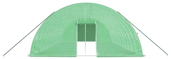 Plastenik s čeličnim okvirom zeleni 72 m² 12 x 6 x 2 85 m - Zelena 12 x 6 x 2.85 m 1 Zelena
