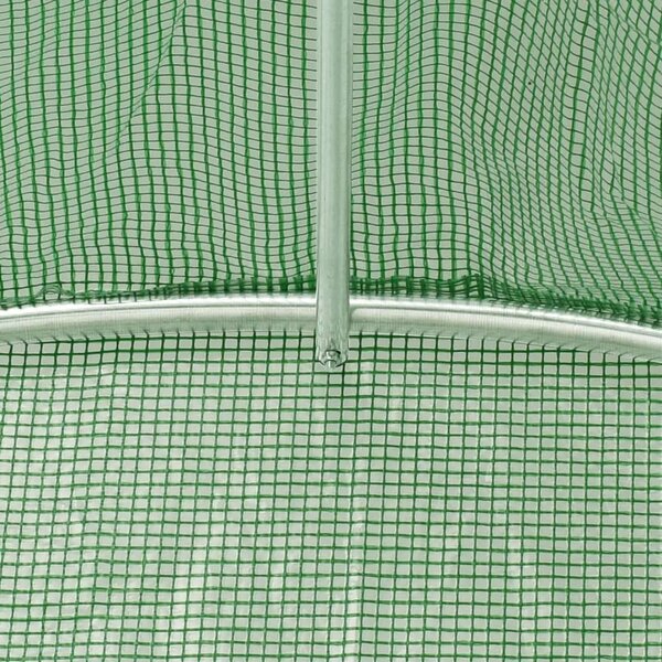 Staklenik s čeličnim okvirom zeleni 12 m² 4 x 3 x 2 m - Zelena 4 x 3 x 2 m 1 Zelena
