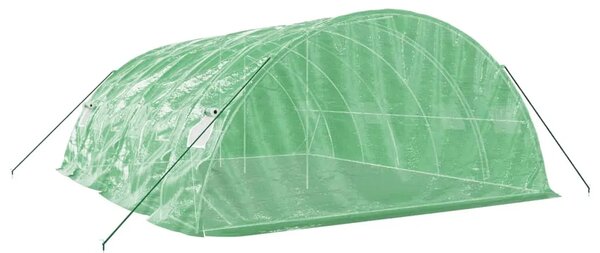 Staklenik s čeličnim okvirom zeleni 30 m² 6 x 5 x 2 3 m - Zelena 6 x 5 x 2.3 m 1 Zelena