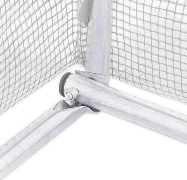 Staklenik s čeličnim okvirom bijeli 18 m² 6 x 3 x 2 m - Bijela 6 x 3 x 2 m 1 Bijela