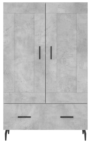 Visoka komoda boja betona 69 5 x 31 x 115 cm konstruirano drvo - Beton siva 1 Beton siva