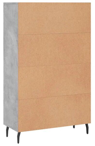 Visoka komoda boja betona 69 5 x 31 x 115 cm konstruirano drvo - Beton siva 1 Beton siva