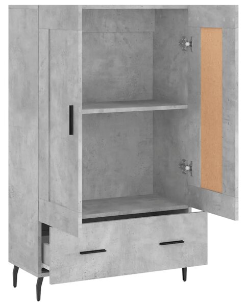 Visoka komoda boja betona 69 5 x 31 x 115 cm konstruirano drvo - Beton siva 1 Beton siva