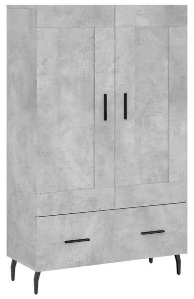 Visoka komoda boja betona 69 5 x 31 x 115 cm konstruirano drvo - Beton siva 1 Beton siva