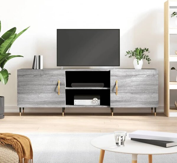 TV ormarić boja hrasta sonome 150x30x50 cm konstruirano drvo - Sivi hrast sonoma 1 Sivi hrast sonoma