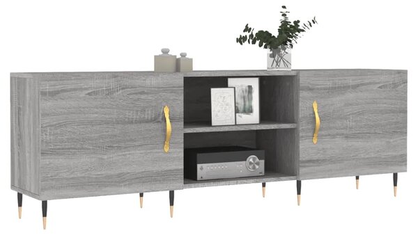 TV ormarić boja hrasta sonome 150x30x50 cm konstruirano drvo - Sivi hrast sonoma 1 Sivi hrast sonoma