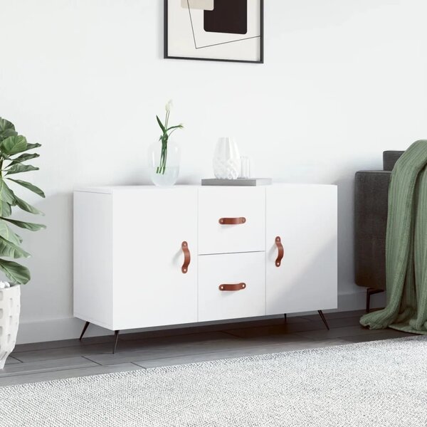 Komoda bijela 100x36x60 cm od konstruiranog drva - Bijela 1 Bijela
