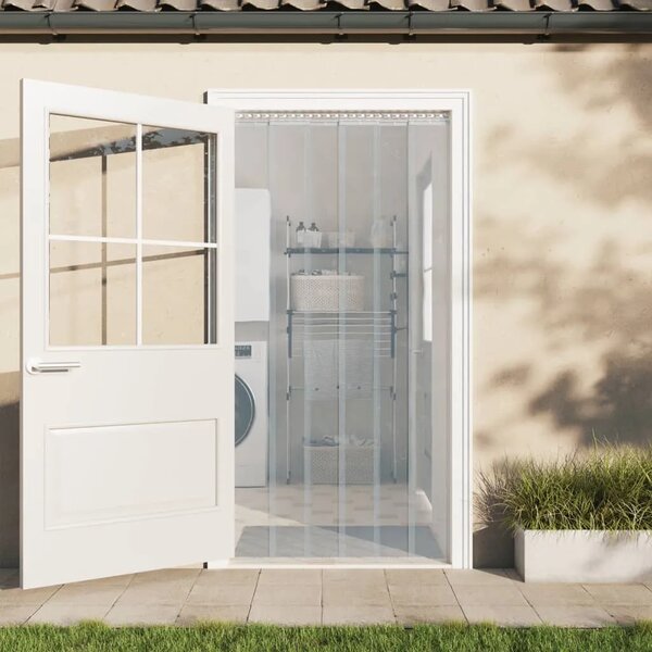 Prozirna zavjesa za vrata 300 mm x 2 6 mm 10 m PVC - Transparentan 300 x 2.6 mm (10 m) 1 Transparentan