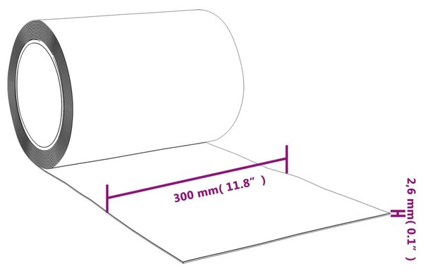 Prozirna zavjesa za vrata 300 mm x 2 6 mm 10 m PVC - Transparentan 300 x 2.6 mm (10 m) 1 Transparentan