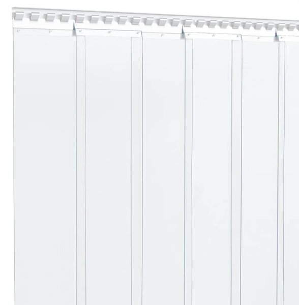 Prozirna zavjesa za vrata 300 mm x 2 6 mm 10 m PVC - Transparentan 300 x 2.6 mm (10 m) 1 Transparentan