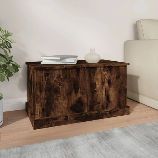 Kutija za pohranu boja hrasta 70 x 40 x 38 cm konstruirano drvo - Dimljeni hrast 70 x 40 x 38 cm 1 Dimljeni hrast