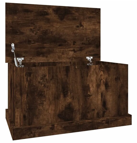 Kutija za pohranu boja hrasta 70 x 40 x 38 cm konstruirano drvo - Dimljeni hrast 70 x 40 x 38 cm 1 Dimljeni hrast
