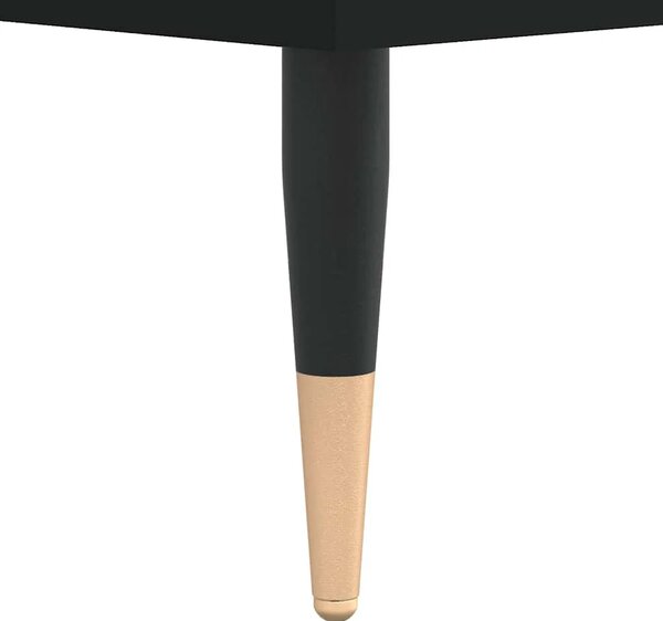 Kupaonski ormarić crni 80 x 33 x 60 cm od konstruiranog drva - Crna 1 1 Crna