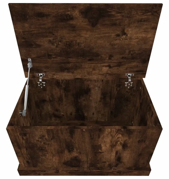 Kutija za pohranu boja hrasta 70 x 40 x 38 cm konstruirano drvo - Dimljeni hrast 70 x 40 x 38 cm 1 Dimljeni hrast