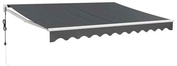 Automatska tenda na uvlačenje antracit 3 5 x 2 5 m - Antracit 3.5 x 2.5 m 1 s bijelim okvirom