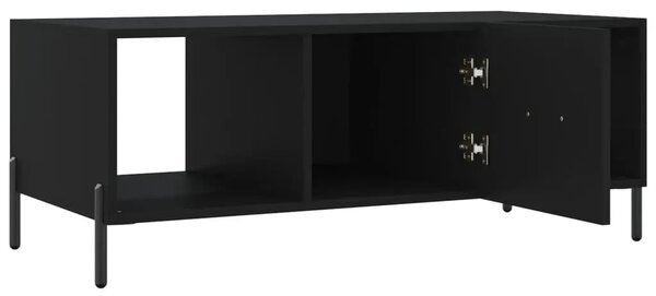Stolić za kavu crni 102 x 50 x 40 cm od konstruiranog drva - Crna 1 Crna