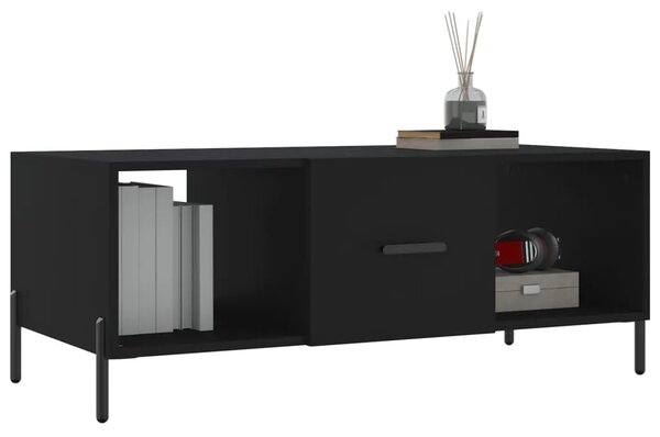 Stolić za kavu crni 102 x 50 x 40 cm od konstruiranog drva - Crna 1 Crna