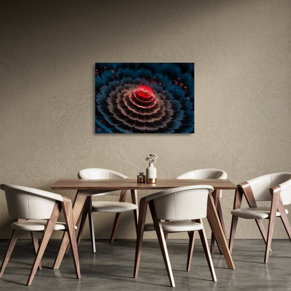 Staklena slika apstrakcije (70x50 cm)
