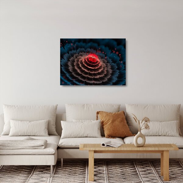 Staklena slika apstrakcije (70x50 cm)