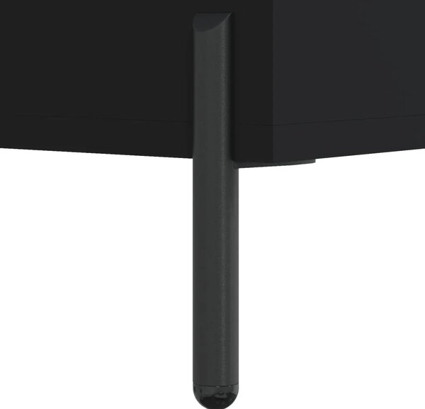 Stolić za kavu crni 102 x 50 x 40 cm od konstruiranog drva - Crna 1 Crna
