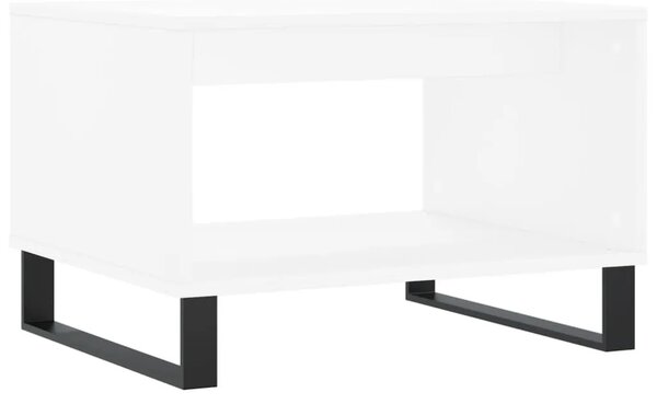 Stolić za kavu bijeli 60 x 50 x 40 cm od konstruiranog drva - Bijela 1 Bijela