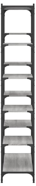 Regal za knjige siva boja hrasta 100x32x170 cm drvo i željezo - Sivi hrast sonoma 1 Sivi hrast sonoma