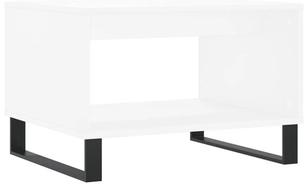Stolić za kavu bijeli 60 x 50 x 40 cm od konstruiranog drva - Bijela 1 Bijela