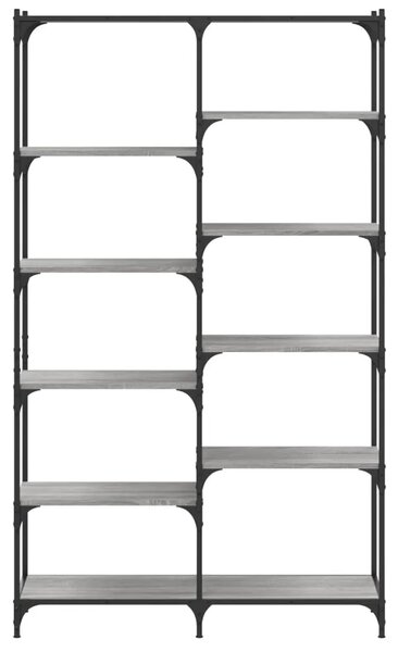 Regal za knjige siva boja hrasta 100x32x170 cm drvo i željezo - Sivi hrast sonoma 1 Sivi hrast sonoma