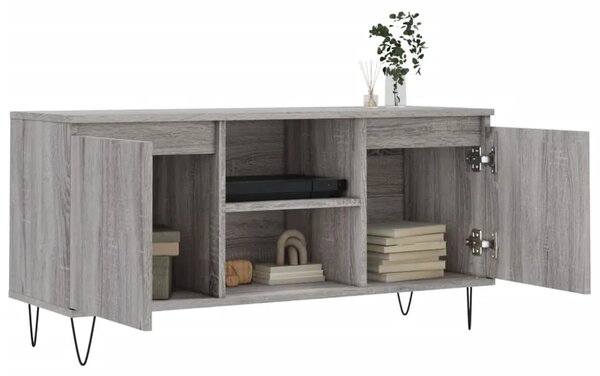 TV ormarić boja hrasta sonome 104x35x50 cm konstruirano drvo - Sivi hrast sonoma 1 Sivi hrast sonoma